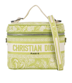 DiorTravel Toile Vanity Case, Canvas, Lime, MA0251, DB/S/E, 3*